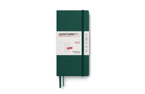 LEUCHTTURM WEEKLY PLANNER 2026 & NB WALLET HC 12 MONTHS DOTTED FOREST GREEN 372878
